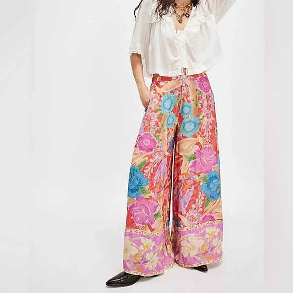 Spell Painters Garden wide leg pants sz S - Picture 3 of 9